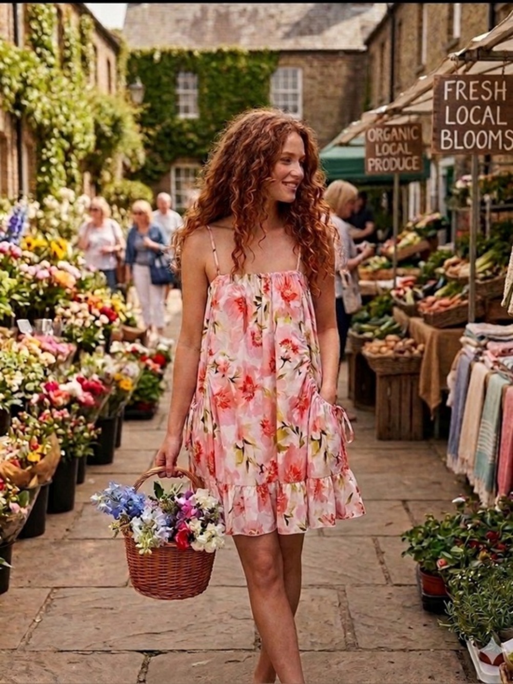 Misa Los Angeles Farrow Mini Dress in Blushing Flora Cotton, Size XS NWT